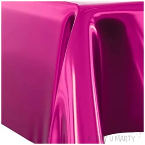 obrus foliowy metaliczny fuksja primot 137x183 cm
