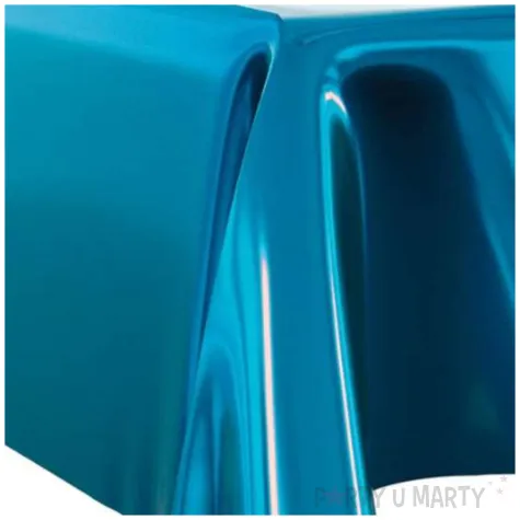 obrus foliowy metaliczny turkusowy primot 137x183 cm