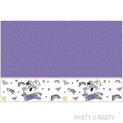 obrus foliowy minnie unicorn procos 180x120 cm