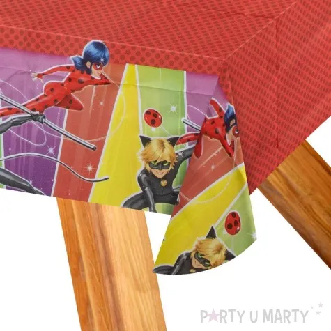 obrus foliowy miraculous biedronka party factory 180x120 cm