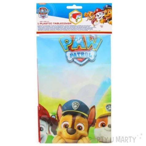 obrus foliowy paw patrol chase marshall rubble skye procos 120x180 cm