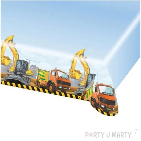 obrus foliowy plac budowy amscan 180x120 cm