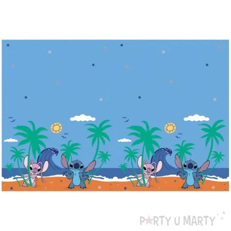 obrus foliowy stitch i angel niebieski procos 120 x 180 cm