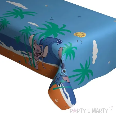 obrus foliowy stitch i angel niebieski procos 120 x 180 cm