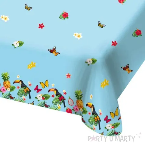 obrus foliowy tukan tropikalny klimat mix folat 180 x 130 cm