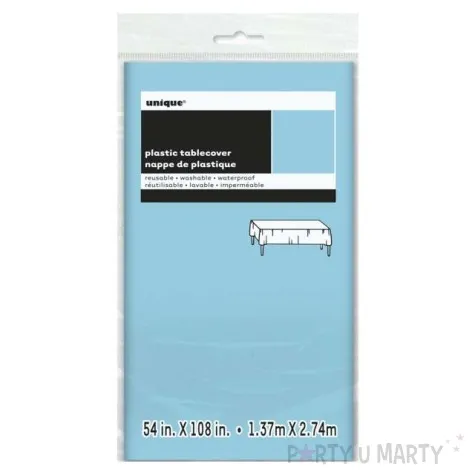 obrus foliowy unique blekitny 137x274 cm compact