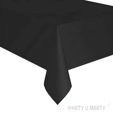 obrus materia owy classic czarny matowy partydeco 300 x 180 cm