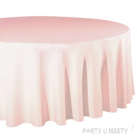 obrus materia owy okr g y brudny r matowy partydeco 230 cm