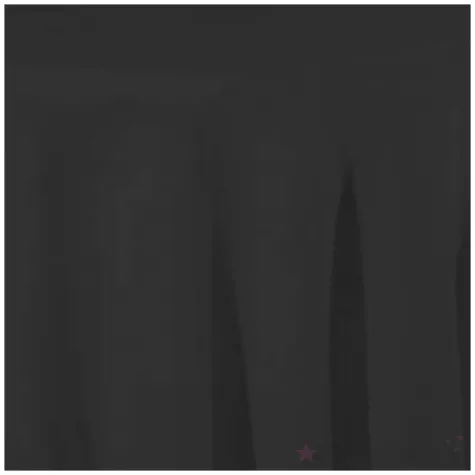 obrus materialowy okragly czarny matowy partydeco 230 cm