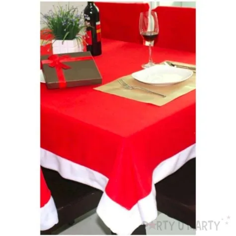 obrus materialowy swiateczny mikolaj carnivaltoys 180x130 cm