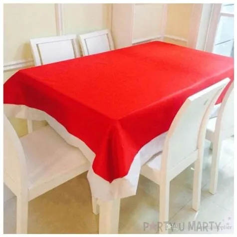 obrus materialowy swiateczny mikolaj kraszek 190x146 cm