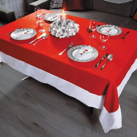 obrus materialowy swiateczny mikolaj kraszek 190x146 cm