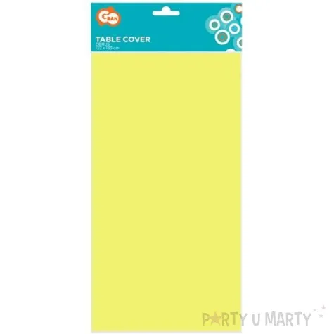 obrus papierowy classic zolty jasny godan 183 x 132 cm
