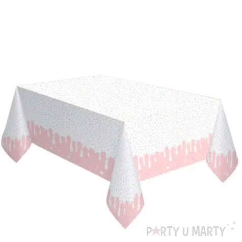 obrus papierowy crazy cake lukier z posypka amscan 180x120 cm