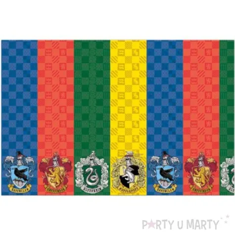 obrus papierowy harry potter domy hogwartu procos 180x120 cm