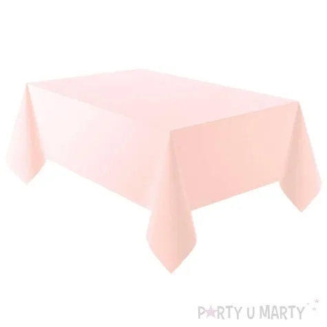 obrus papierowy marshmallow rozowy jasny amscan 274x137 cm