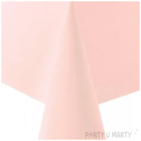 obrus papierowy marshmallow rozowy jasny amscan 274x137 cm