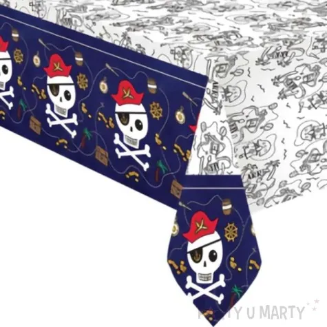 obrus papierowy piraci amscan 180x120 cm