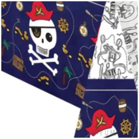 obrus papierowy piraci amscan 180x120 cm