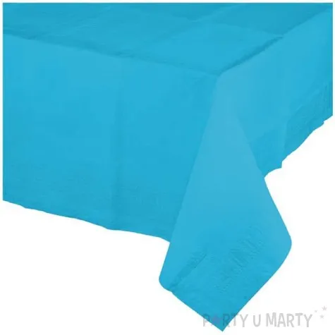 obrus papierowy premium blekitny amscan 274 x 137 cm