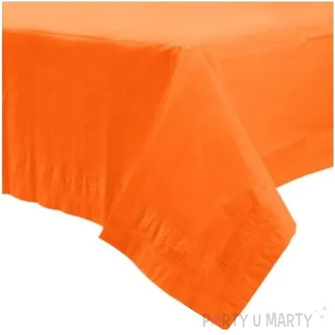 obrus papierowy premium pomaranczowy amscan 274 x 137 cm