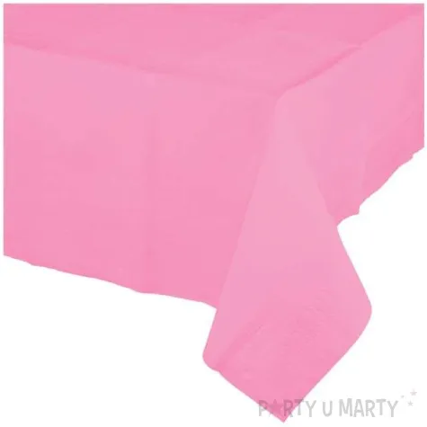 obrus papierowy premium rozowy amscan 274 x 137 cm