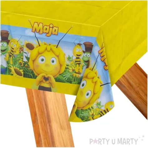 obrus papierowy pszczolka maja i przyjaciele zolty party factory 180 x 120 cm