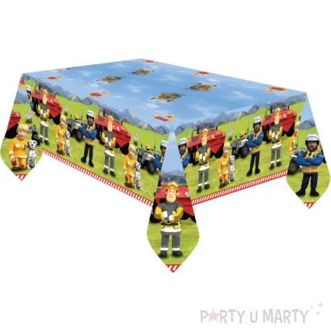 obrus papierowy strazak sam amscan 120 x 180 cm