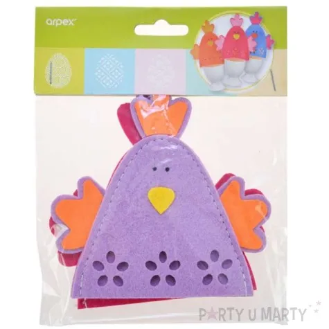 ocieplacz na jajka kurczaki fioletowy arpex 2 szt