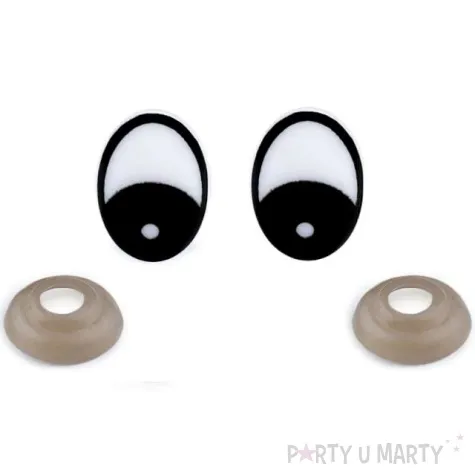 oczka bezpieczne bajkowe czarne stoklasa 16x21 mm
