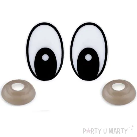 oczka bezpieczne bajkowe czarne stoklasa 19x29 mm