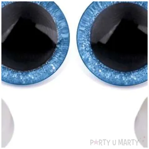 oczka bezpieczne brokatowe niebieskie stoklasa 20 mm 2 szt