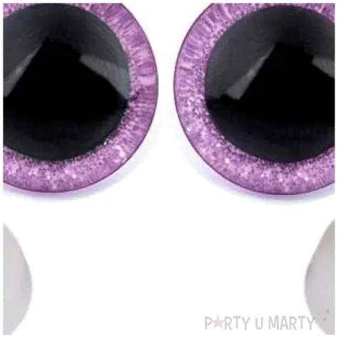 oczka bezpieczne brokatowe rozowe jasne stoklasa 20 mm 2 szt