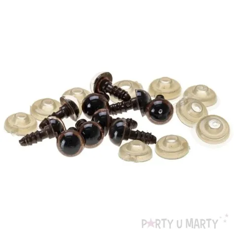 oczka bezpieczne classic brazowy brewis 10 mm 10 szt