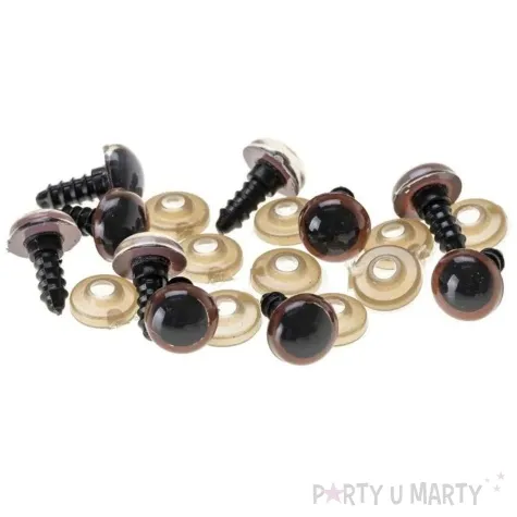 oczka bezpieczne classic brazowy brewis 12 mm 10 szt