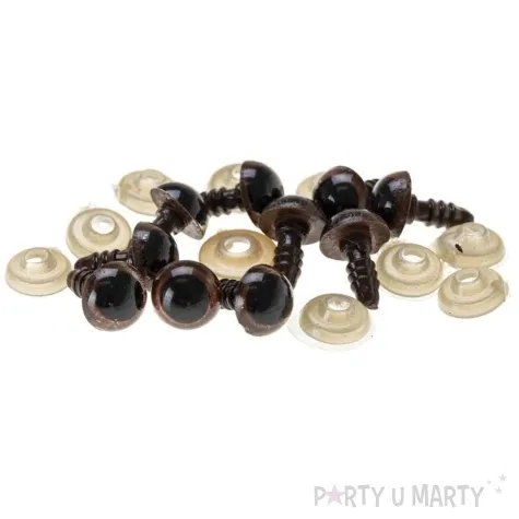 oczka bezpieczne classic brazowy brewis 8 mm 10 szt