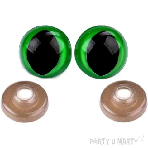 oczka bezpieczne kocie oczy zielone stoklasa 14 mm 2 szt