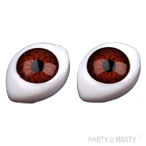 oczka do klejenia lezka brazowy stoklasa 12x17 mm