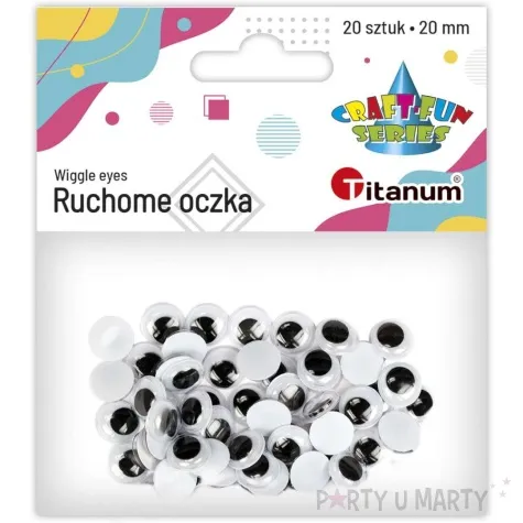 oczka ruchome titanum 20 mm 20 szt