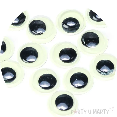 oczka samoprzylepne ruchome i swiecace w ciemnosci brewis 20 mm 12 szt