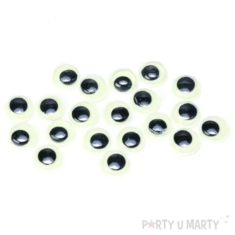 oczka samoprzylepne ruchome i swiecace w ciemnosci brewis 20 mm 12 szt
