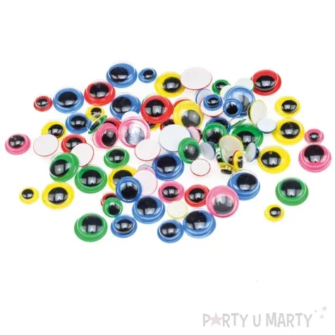 oczka samoprzylepne ruchome mix brewis 10 mm 80 szt