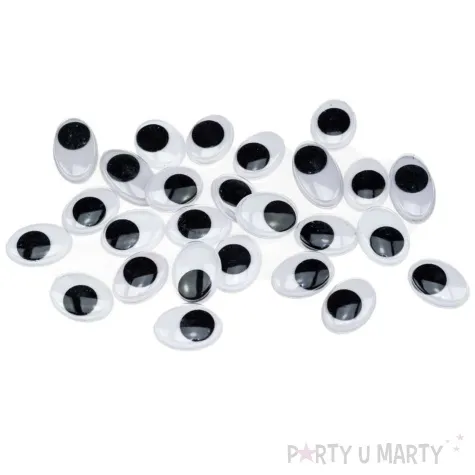 oczka samoprzylepne ruchome owalne brewis 12x16mm 26 szt