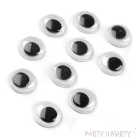 oczy samoprzylepne ruchome 8 mm 10 szt