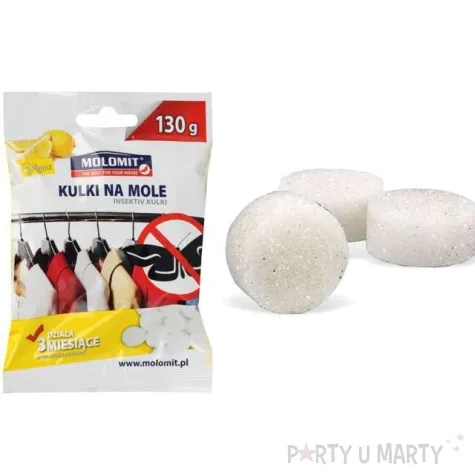 odstraszacz na mole kulki cytrynowe molomit 130g