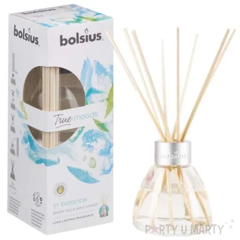 odswiezacz zapachowy true moods biala herbata i mieta patyczki bolsius 45 ml