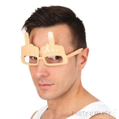 okulary fuck you srodkowy palec ptitclown