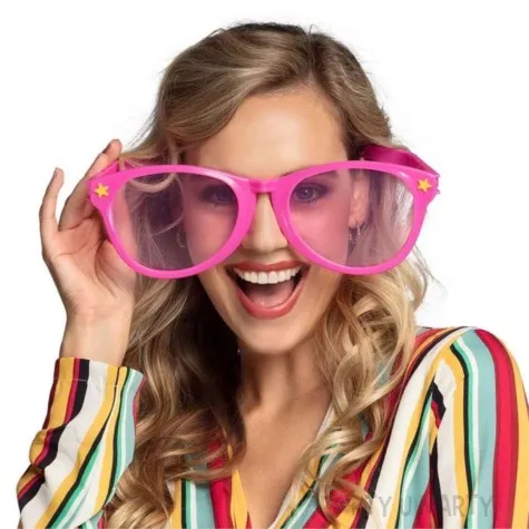 okulary imprezowe jumbo rozowe boland