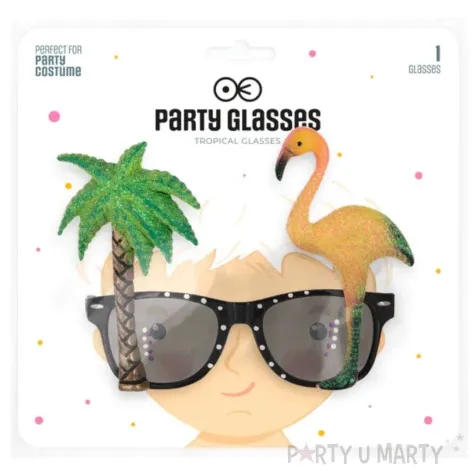 okulary party aloha palma i flaming zloty partypal