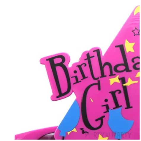 okulary party birtday girl z wasem rozowy tamipol